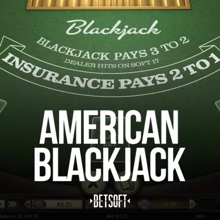 American Blackjack slot icon by Betsoft Gaming, available at Frank Casino