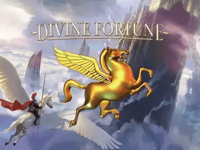 Divine Fortune online game logo by NetEnt on frankcasinoportugal.pt