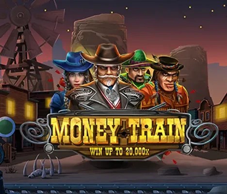 Official Slots logo: Money Train by Relax Gaming at Frank Casino