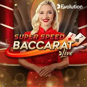 Super Speed Baccarat slot visual from Evolution available on frankcasinoportugal.pt